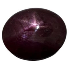 Natural Star Ruby 13.61 Carats Oval Cabochon 6 Ray Star Loose Gemstone