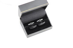 Natural Stone Cufflink for Men Natural Onyx stone Black Cufflink (#197)
