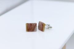 Natural Stone Cufflink Men's Cufflinks Natural Stone Men's Jewelry