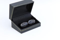 Naturstein Manschettenknöpfe Herren Manschettenknöpfe Oval Form Natursteine Herrenschmuck