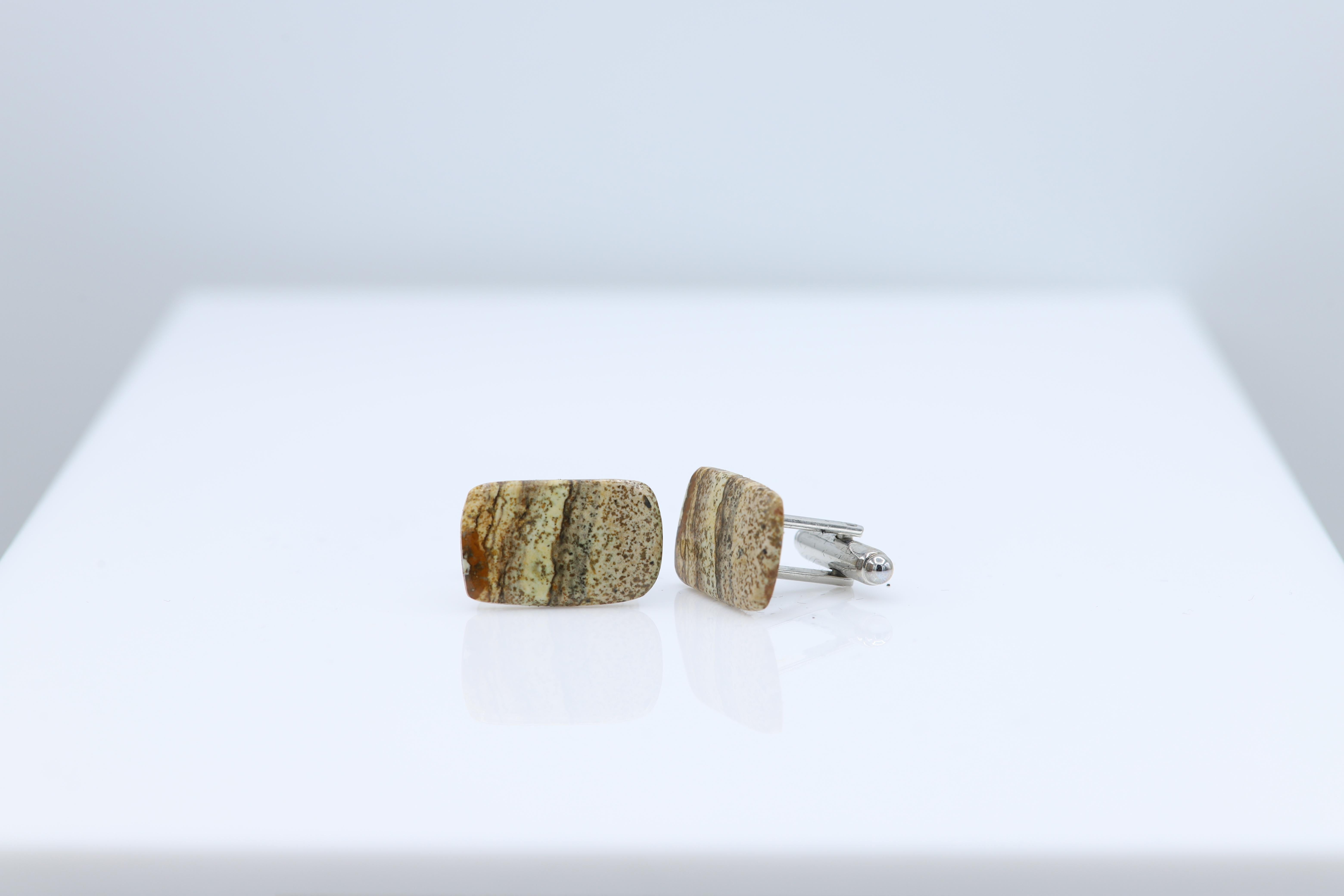 natural stone cufflinks