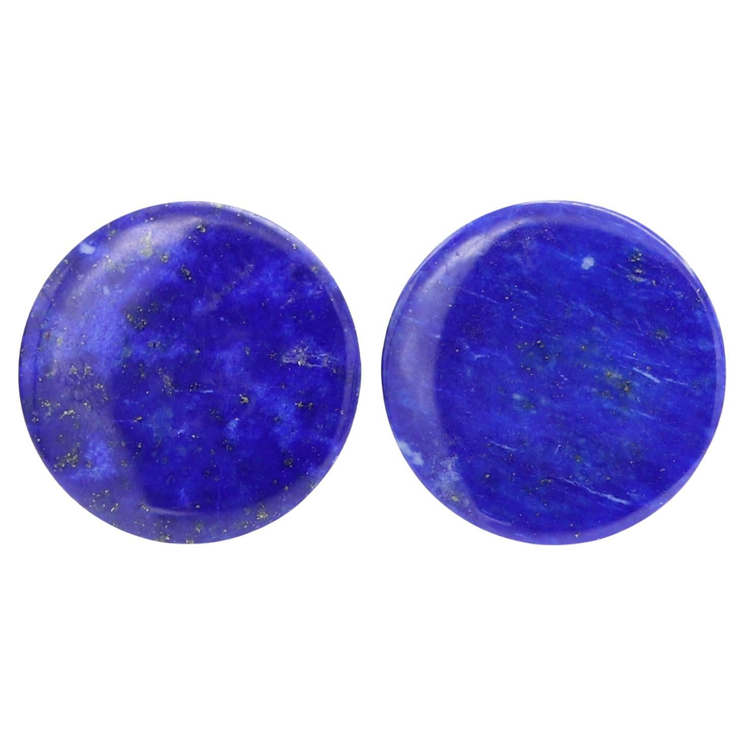 Natural Stone Cufflink Men's Cufflinks Round Shape Natural Stones Men's Jewelry