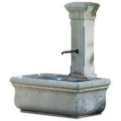 Vintage Natural Stone Fountain, Marlstone, Switzerland, 1900