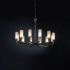 Natural Stone Circular Chandelier by Aver