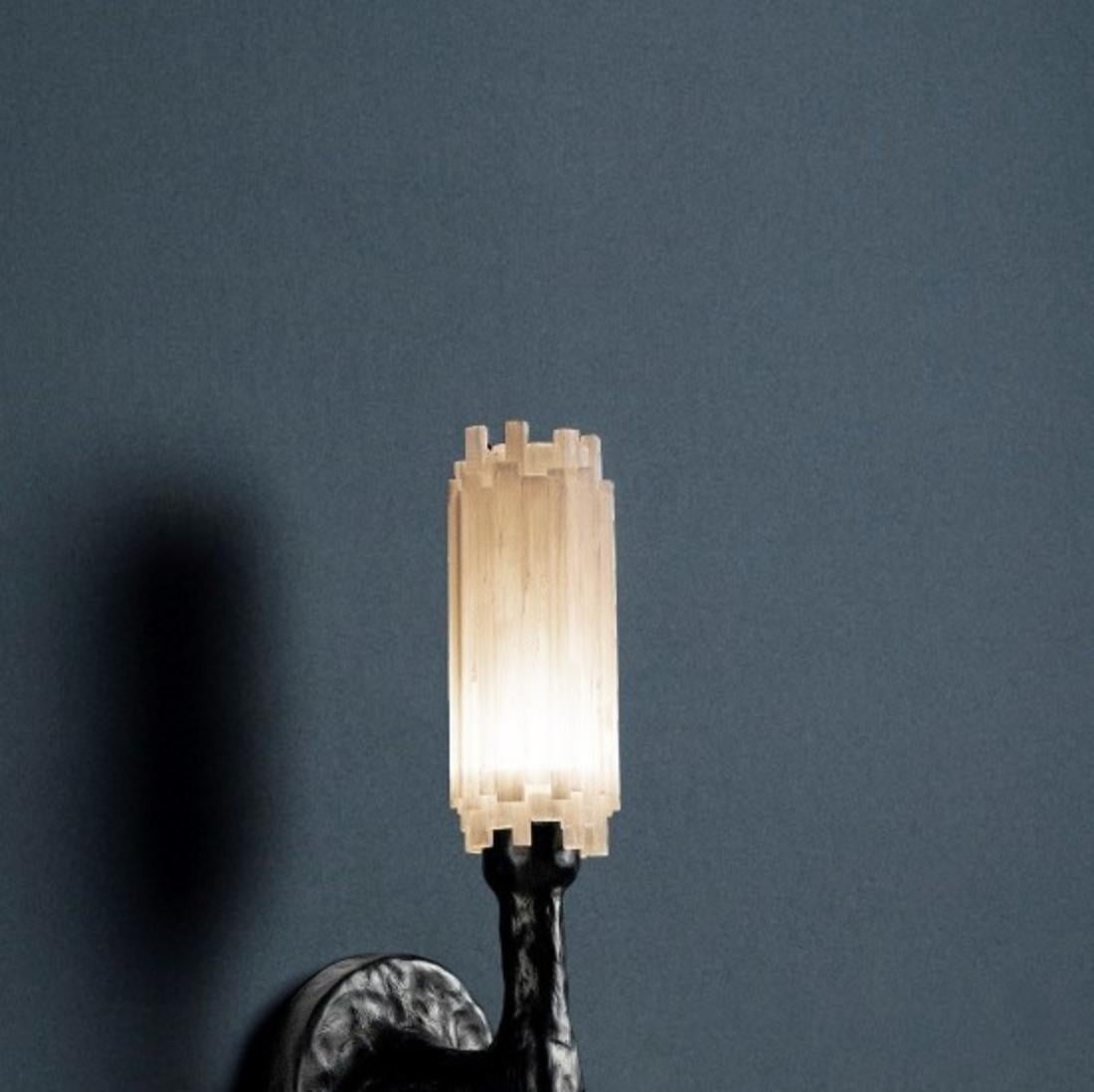 natural stone sconce