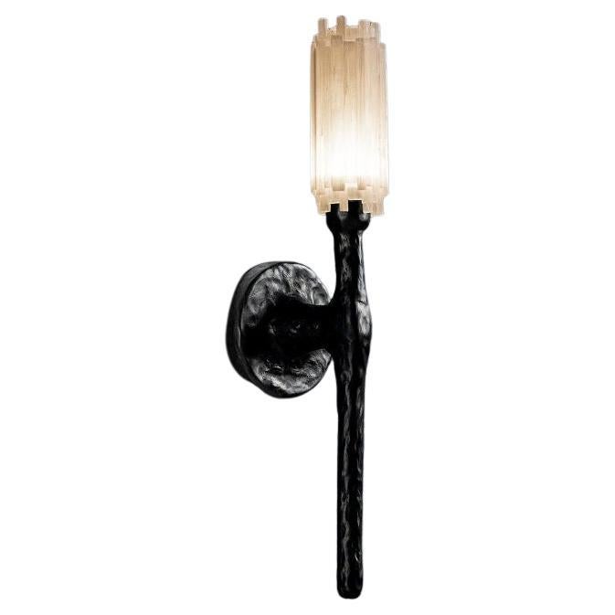 Natural Stone Wall Sconce by Aver For Sale