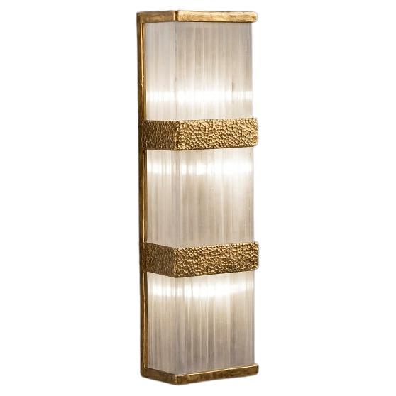 Natural Stone Wall Sconce I by Aver For Sale