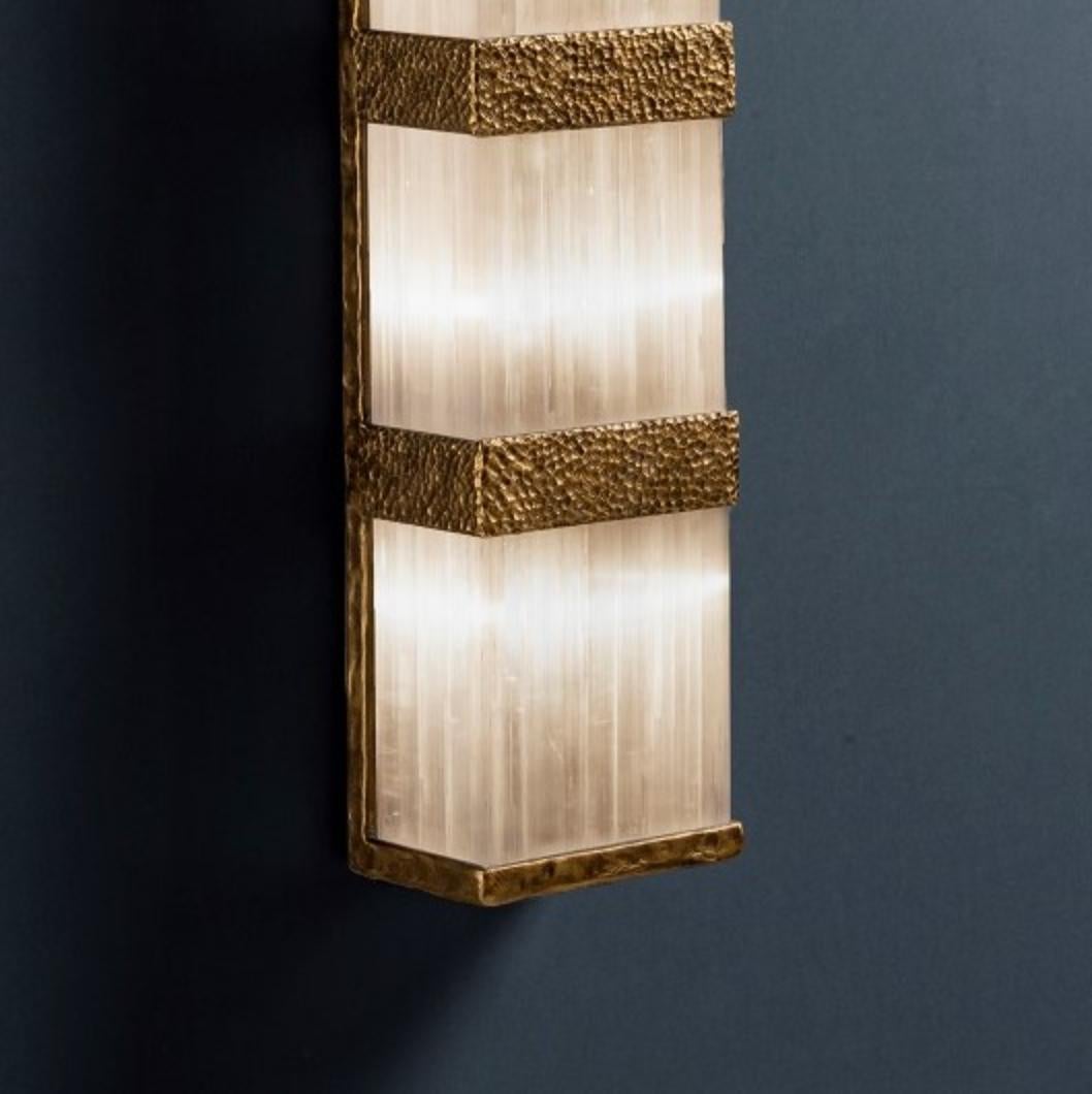 Post-Modern Natural Stone Wall Sconce II by Aver For Sale