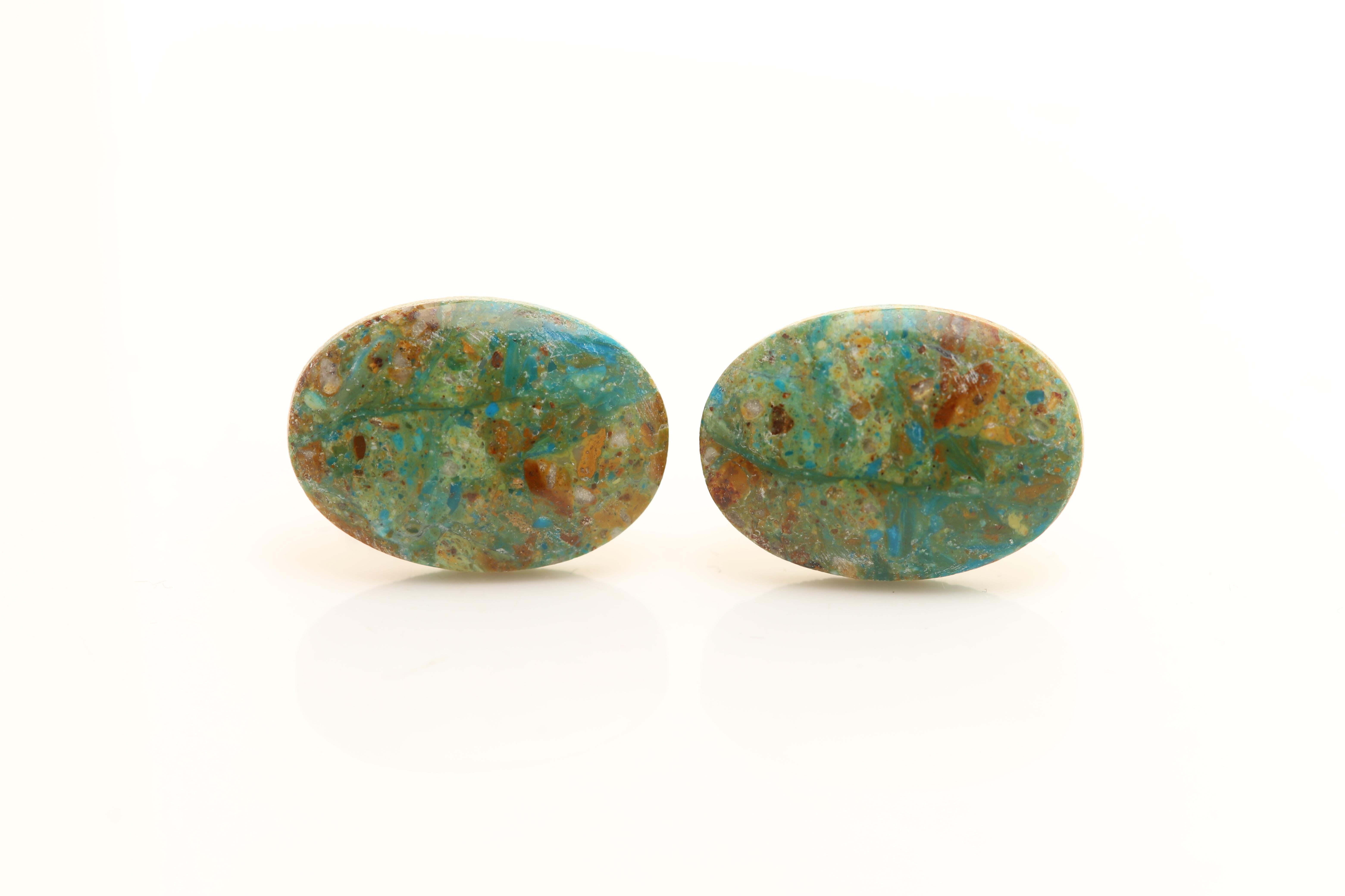 New unique men's cufflink - natural stone.
Stone name: 