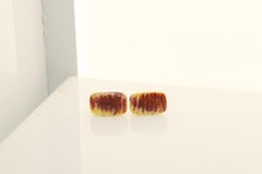 Natural Stone Men's Cufflinks Rectangle Shape Natural Stones Men's Jewelry