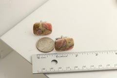 Natural Stone Men's Cufflinks Rectangle Shape Natural Stones Men's Jewelry