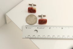 Natural Stone Men's Cufflinks Square Shape Natural Stone Men's Jewelry
