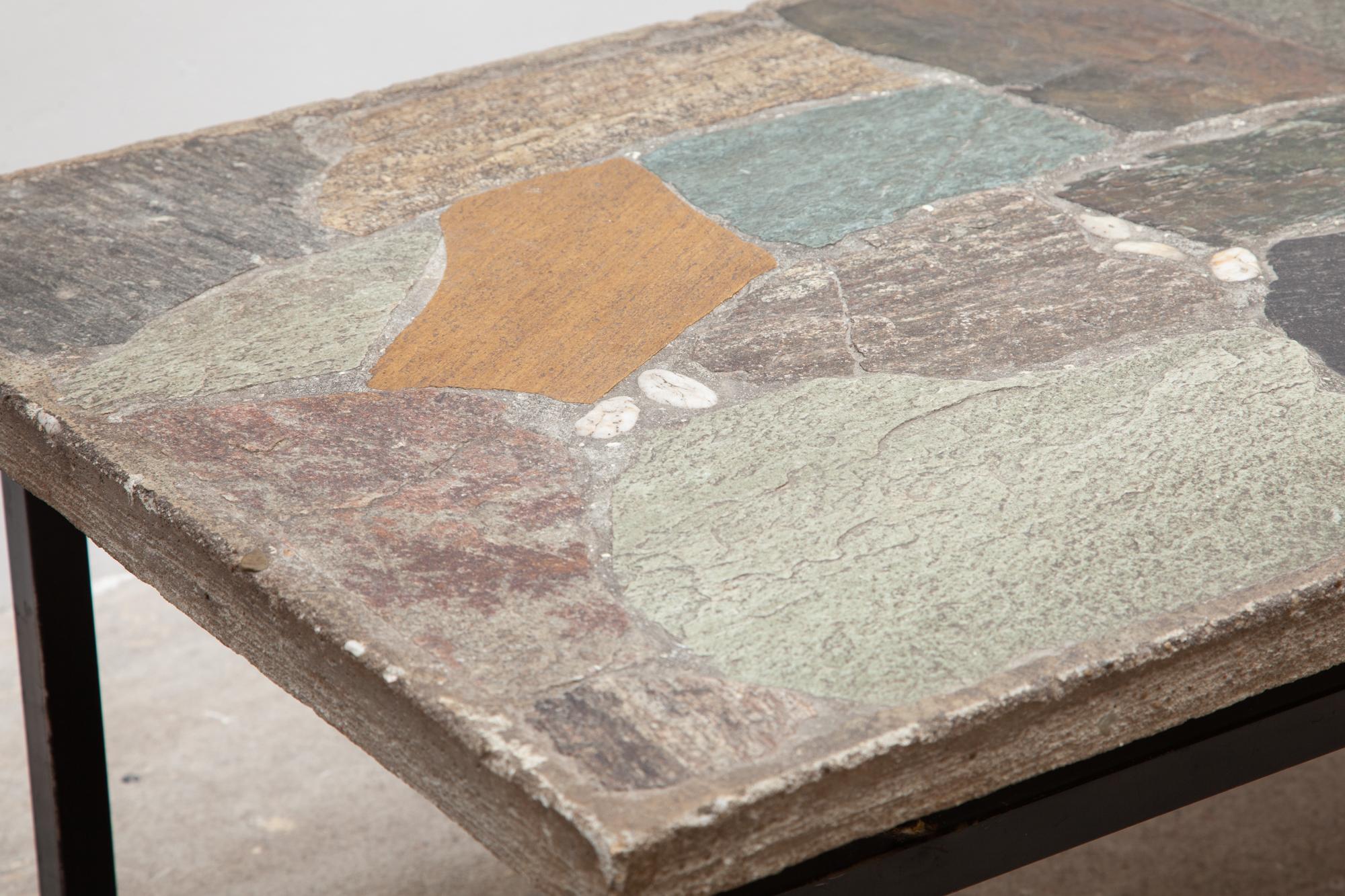 natural stone top coffee table