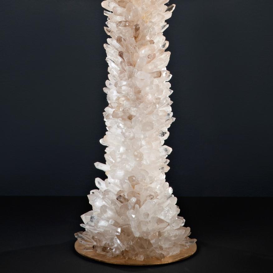 Post-Modern Natural Stone Table Lamp by Aver For Sale