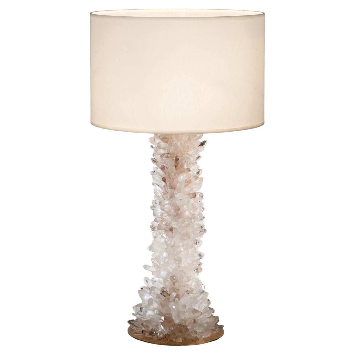 Natural Stone Table Lamp by Aver For Sale