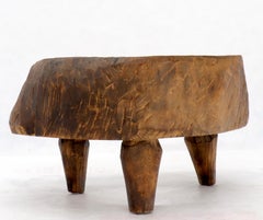 Natural Stump on Legs Tree Wood Organic Coffee Table Base