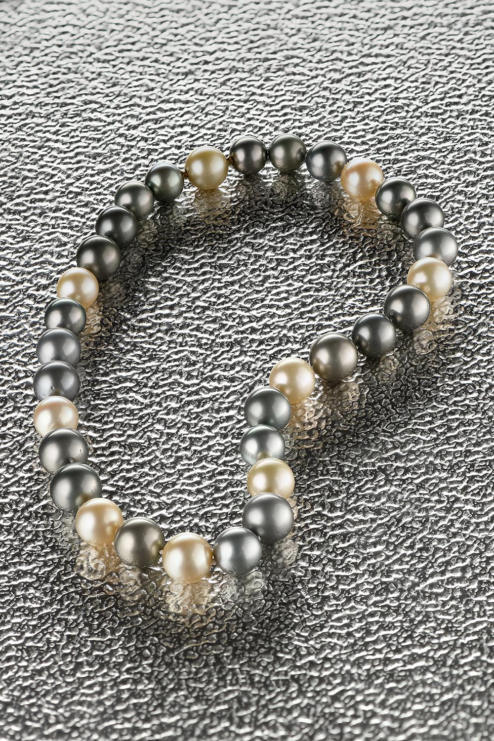 Natural Tahiti and South Sea Pearl Necklace 4