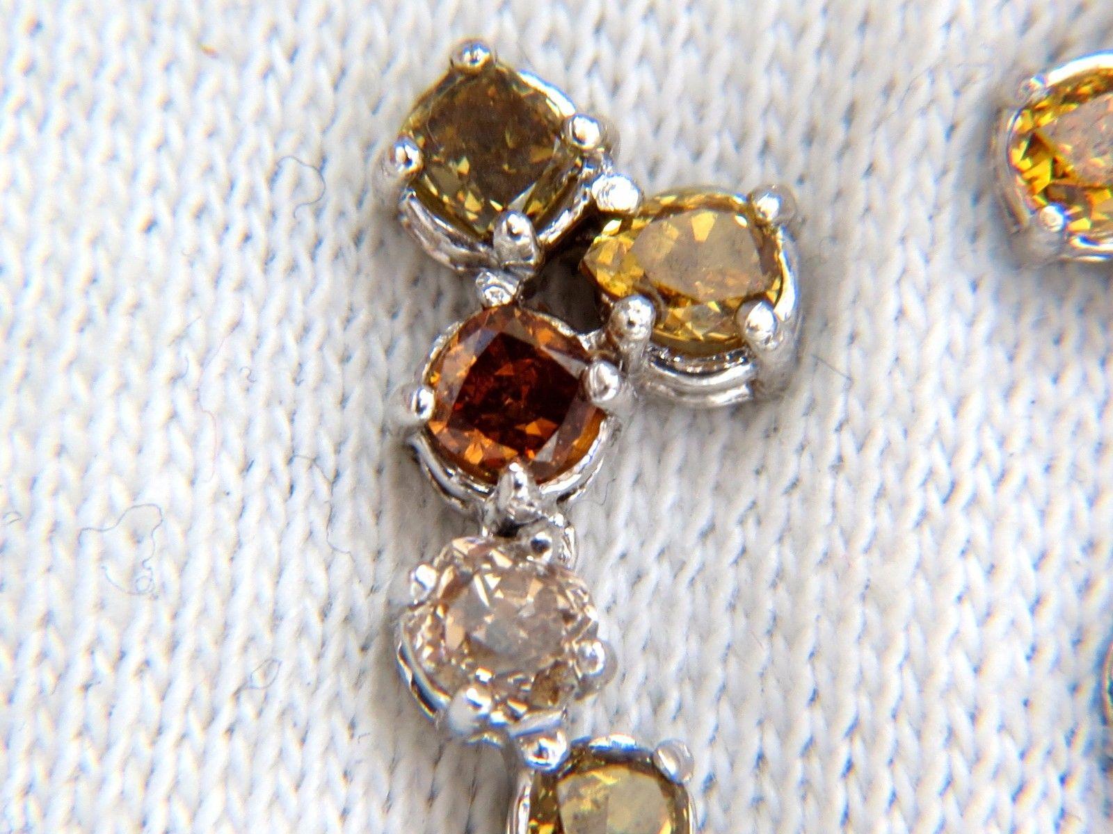 Natürliche natürliche Tahiti-Perlen, Farbe Diamant-Ohrringe 14 Karat im Zustand „Neu“ im Angebot in New York, NY