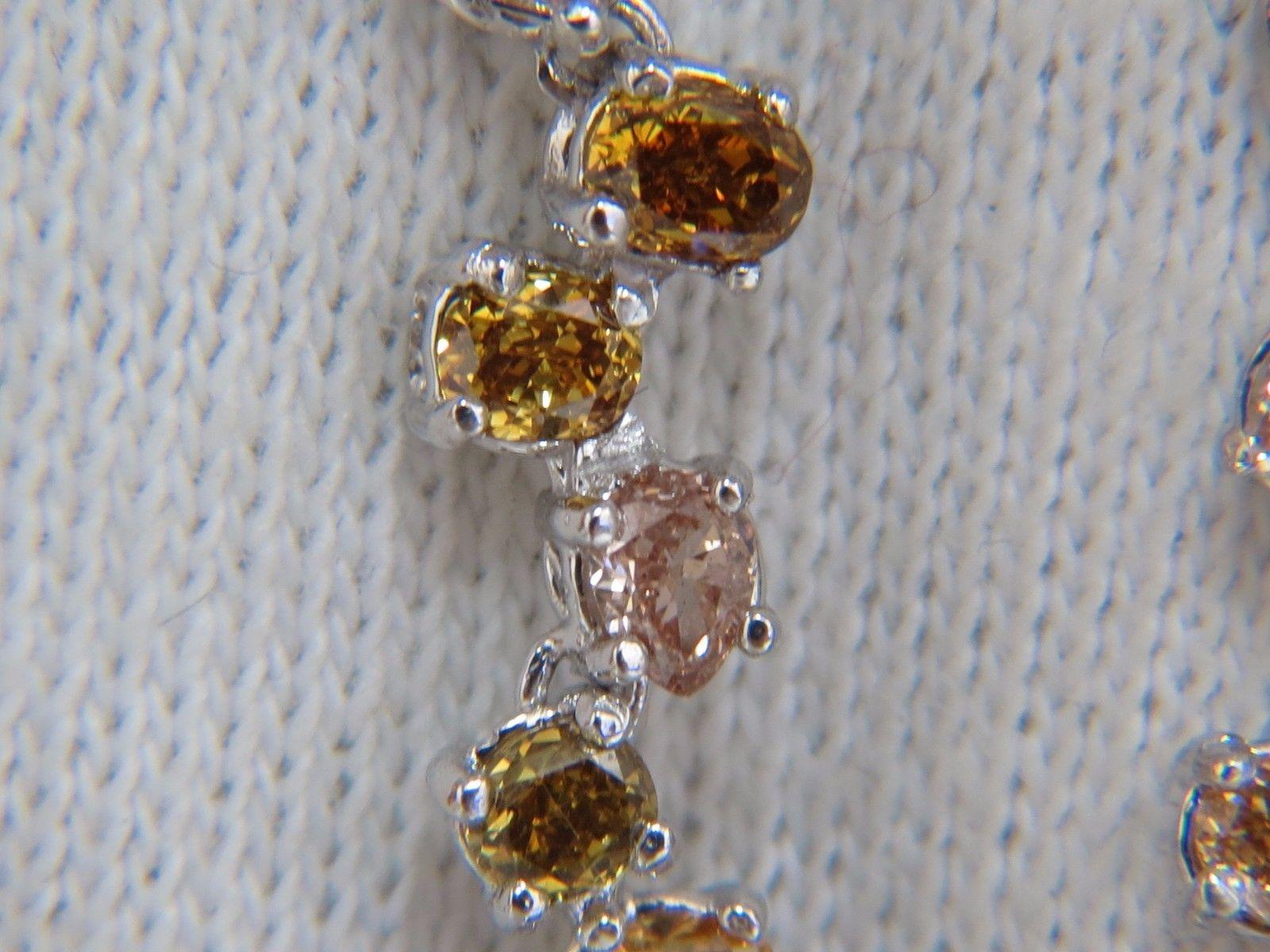 Natürliche natürliche Tahiti-Perlen, Farbe Diamant-Ohrringe 14 Karat im Angebot 1