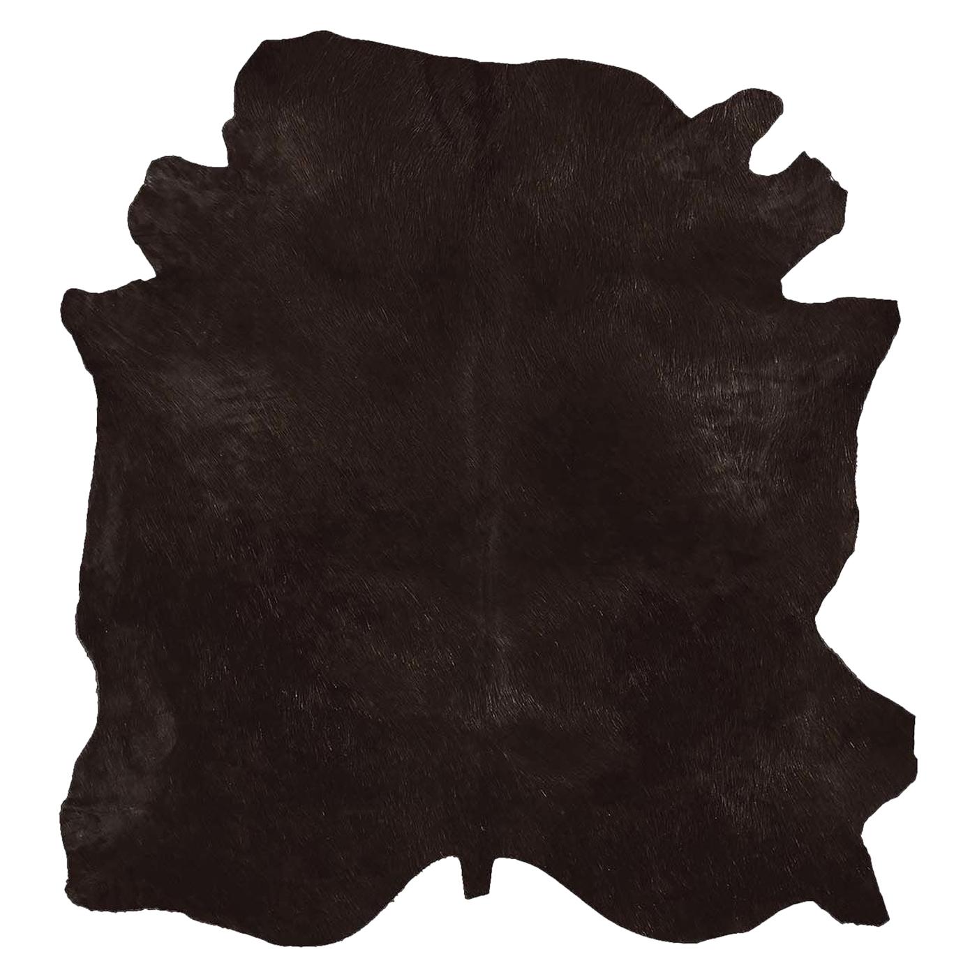 Natural Tanner Brown Colored Leather Rug For Sale