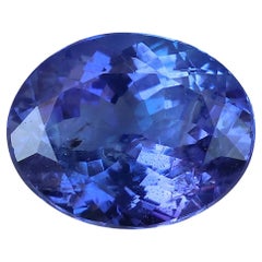 Tanzanite naturelle ovale AAAA, pierre de naissance de décembre 10x8 mm, 3,31 carats