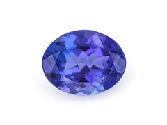 Natural Tanzanite 10x8mm Faceted Cut AAAA Color Oval 2.45 cts Loose Gemstone