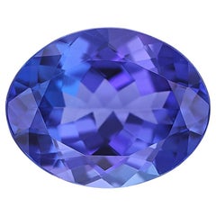 Tanzanite naturelle 10x8 mm, taille facettée AAAA, couleur ovale 2,45 carats, pierre non sertie