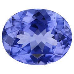 Tanzanite naturelle taille facettée AAA couleur ovale 3,35 carats pierre de naissance de décembre 11x9 mm