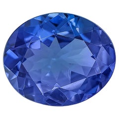 Tanzanite naturale 11x9mm taglio sfaccettato AAAA colore ovale 2,75 carati gemma sfusa
