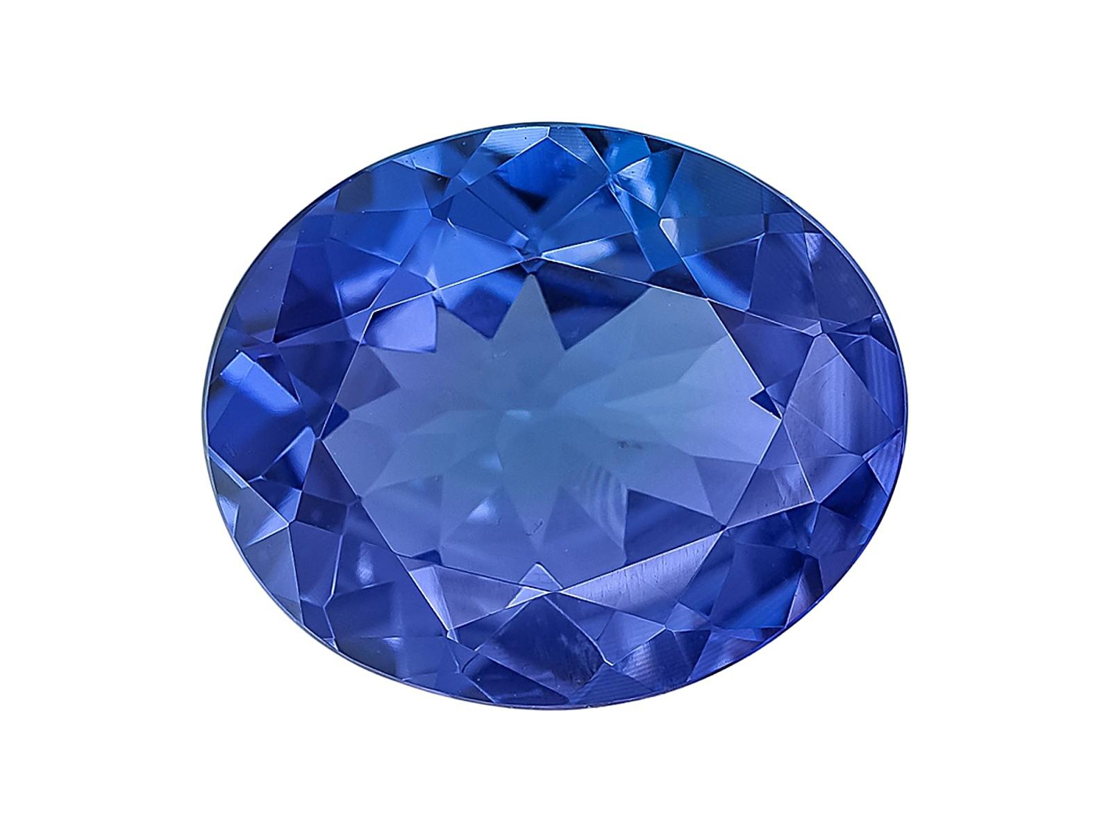 Natural Tanzanite 12x10mm AAAA Color Oval Loose Gemstone December Birthstone In New Condition For Sale In New York, NY