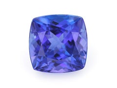 Natural Tanzanite 8x8mm Faceted Cut AAAA Color Cushion 2.48 cts Loose Gemstone