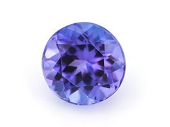 Natural Tanzanite 8x8mm Faceted Cut AAAA Color Round 2.35 cts Loose Gemstone