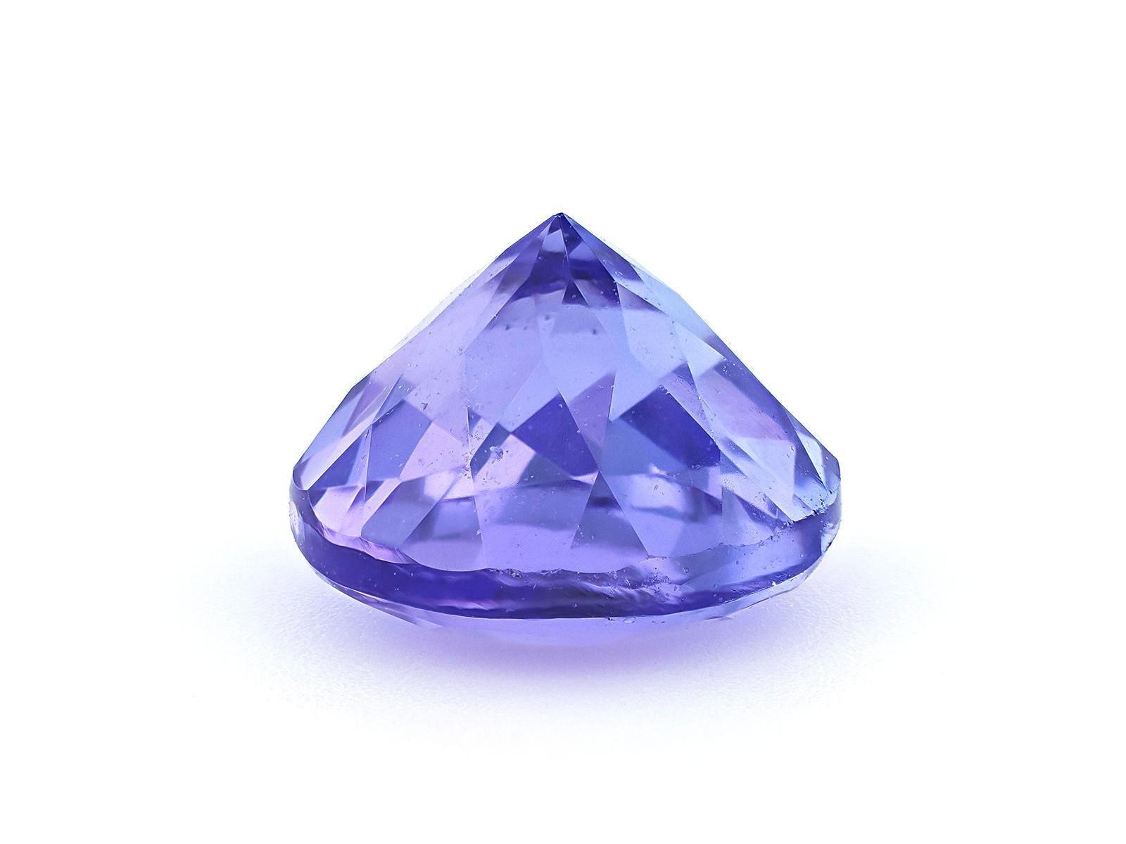Round Cut Natural Tanzanite 8x8mm Faceted Cut AAAA Color Round 2.35 cts Loose Gemstone For Sale