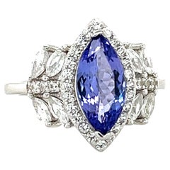 Anello in argento 925 con tanzanite naturale, pietra di nascita di dicembre, regalo per lei