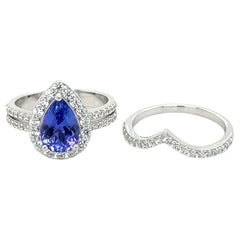 Tanzanita natural Anillo de plata de ley 925 Piedra de nacimiento de diciembre Joyería Regalo para ella