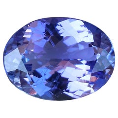Tanzanite naturelle ovale AAA 9x11 mm, pierre de naissance de décembre 3,90 carats