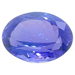 Nature Tanzanite AAAA Colore Ovale 20,4 Carati Gemma Sciolta Dicembre Birthstone