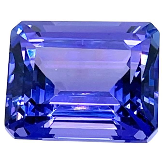 Tanzanita natural AAAA talla esmeralda 25,47 cts piedra de nacimiento de diciembre gema suelta