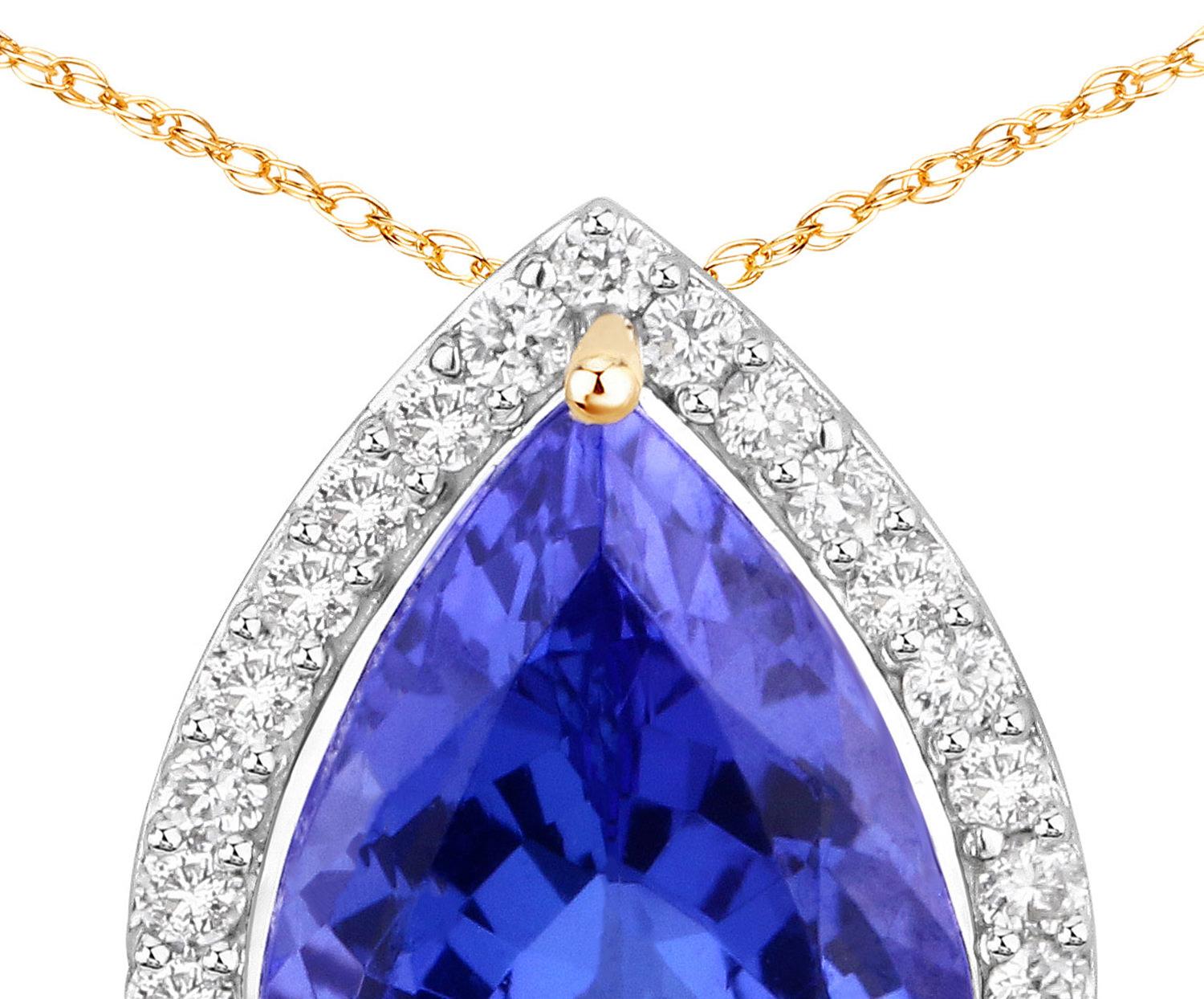 It comes with the appraisal by GIA GG/AJP
All Gemstones are Natural
Pear Cut Tanzanite = 2.88 Carat
28 Round Diamonds = 0.22 Carats
Metal: 14K Gold