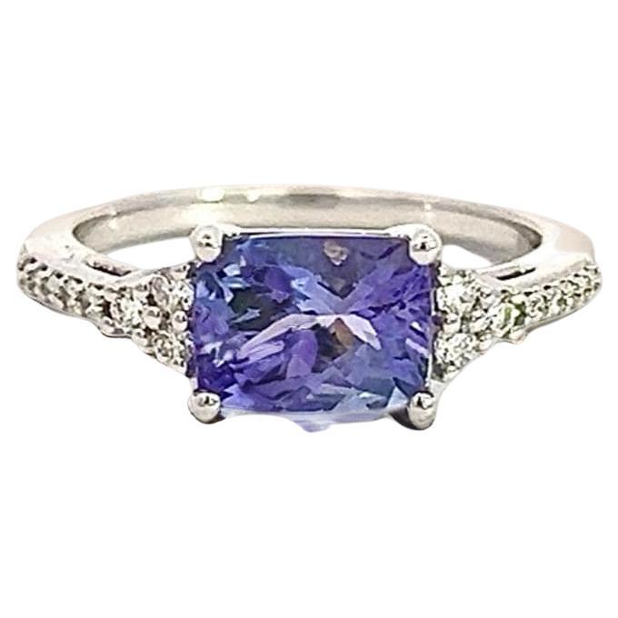 Natural Tanzanite Diamond Ring 6.25 14k Gold 1.79 TCW Certified