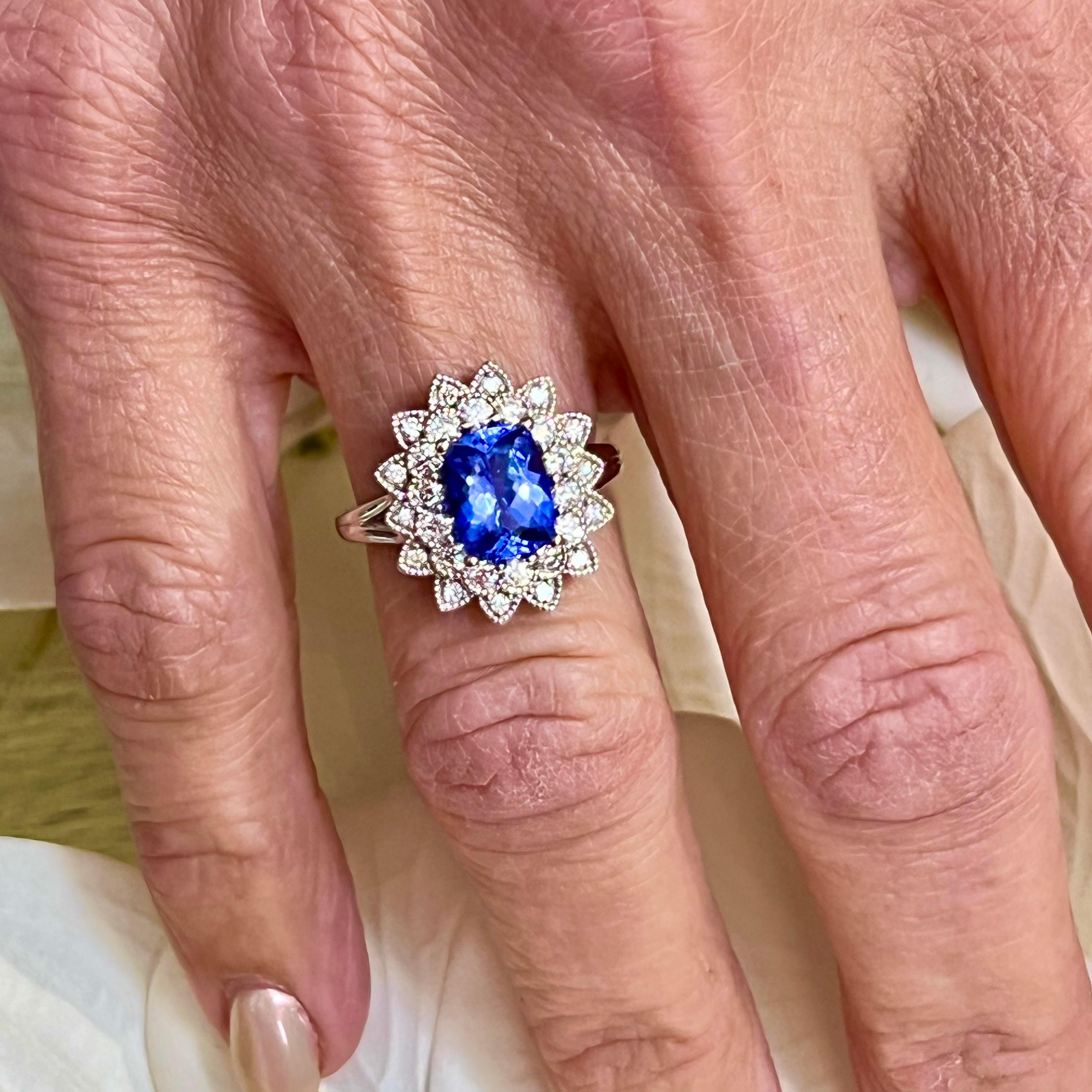 Natural Tanzanite Diamond Ring 6.5 14k W Gold 2.61 TCW Certified $4,950 217842

Nothing says, “I Love you” more than Diamonds and Pearls!

This Tanzanite ring has been Certified, Inspected, and Appraised by Gemological Appraisal