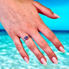 Natural Tanzanite Diamond Ring Size 6.5 14k W Gold 1.79 TCW Certified