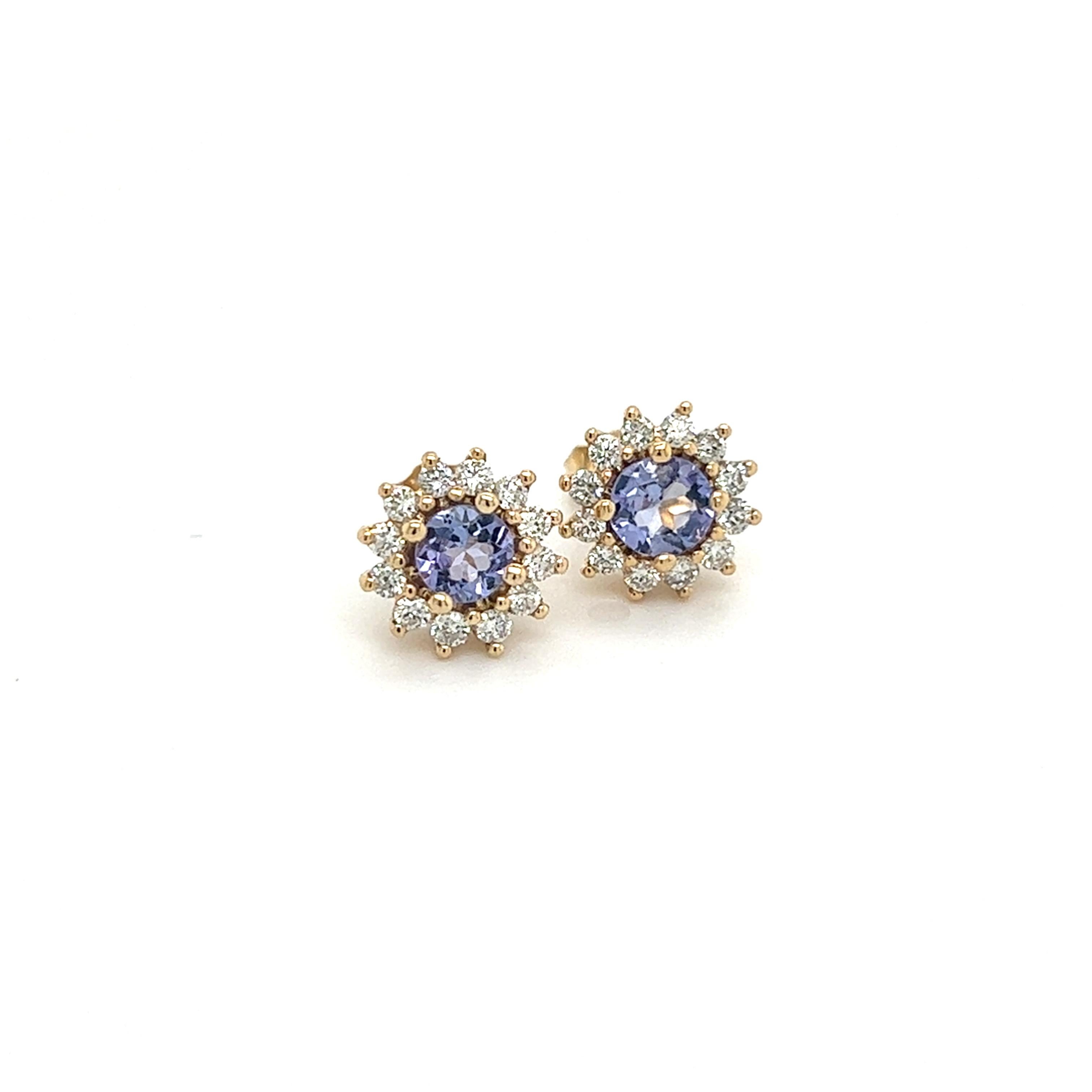 Natural Tanzanite Diamond Stud Earrings 14k Y Gold 1.18 TCW Certified $3,790 211353

Please look at the video attached for this item. With the video, you can see the movement of the item and appreciate the faceting and details better.

This is a