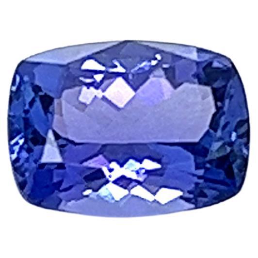 Natural Tanzanite DLX Color Cushion Shape Loose Gemstone Jewelry For Sale