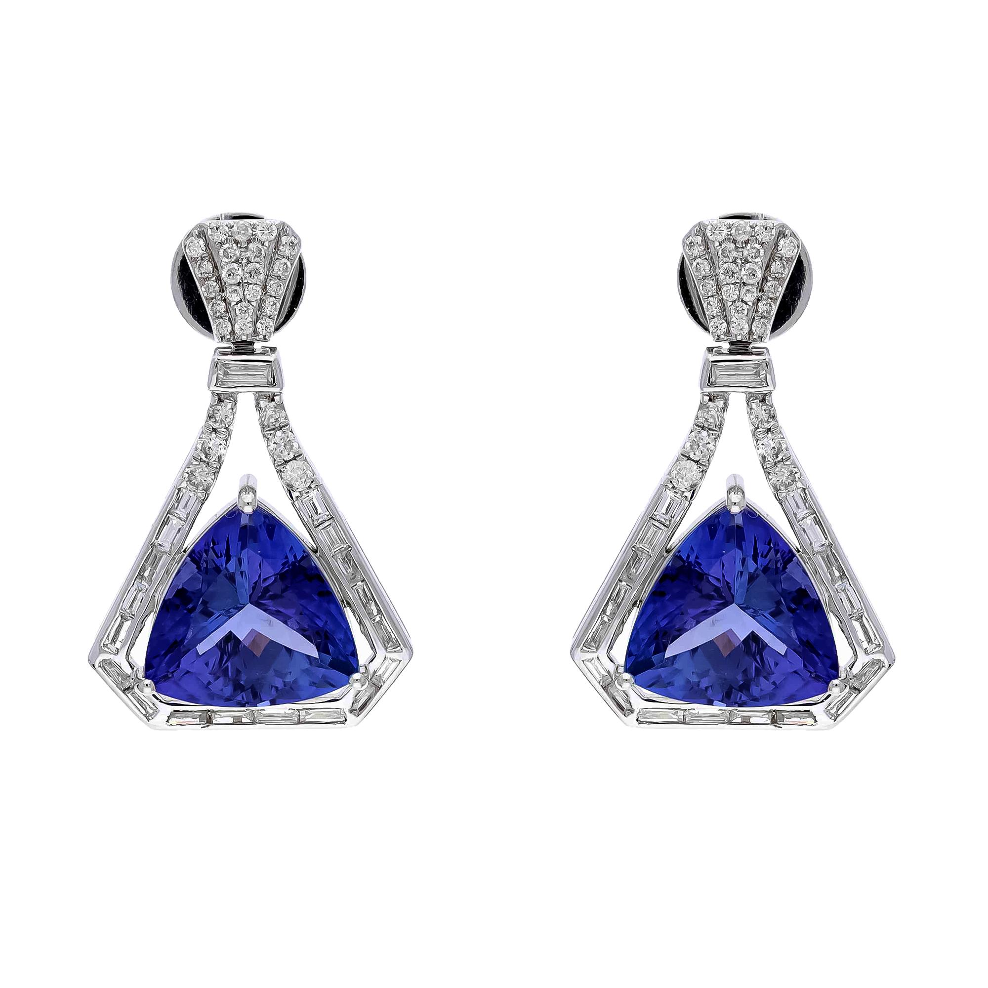 natural tanzanite earrings