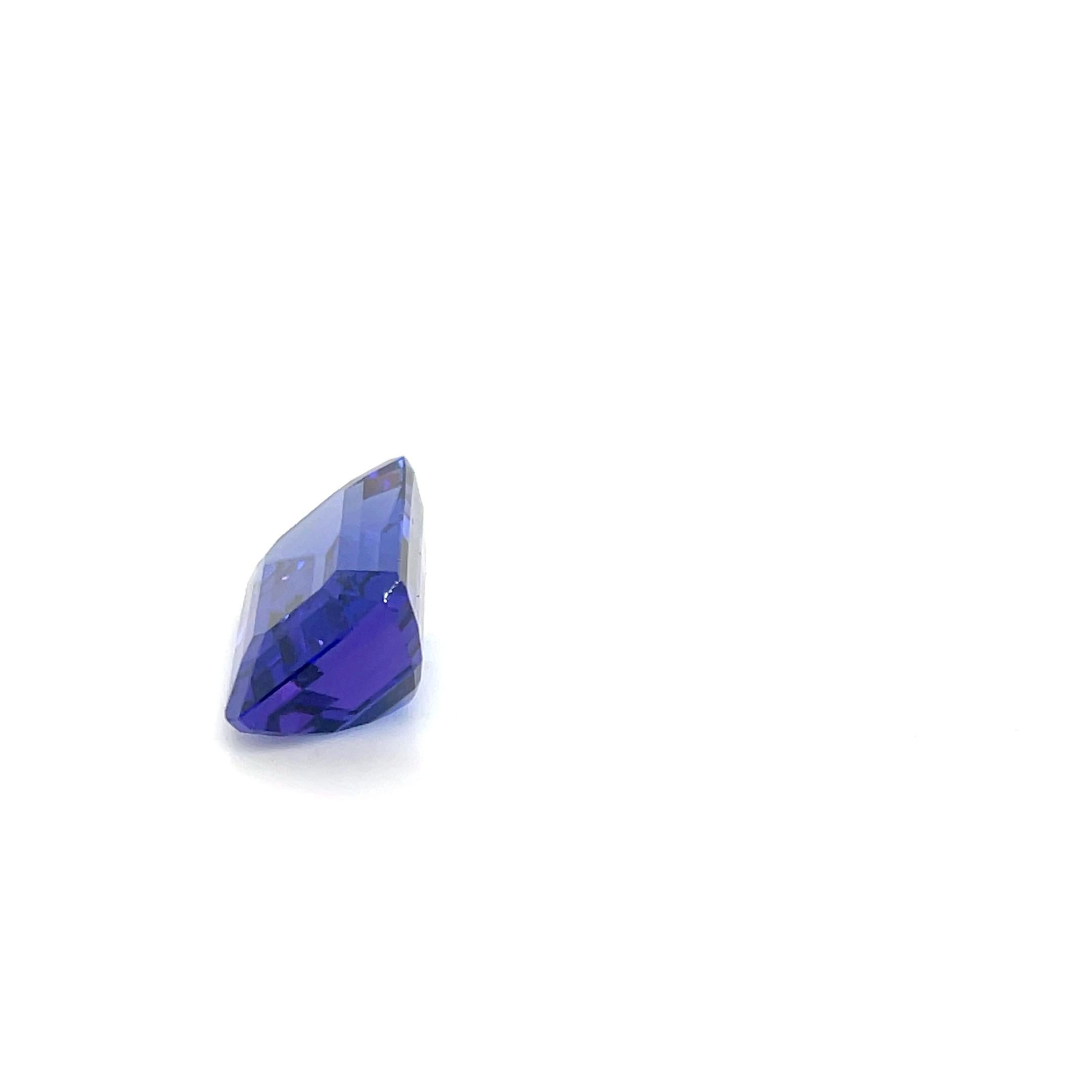 Natural Tanzanite Emerald Cut 20.06 Cts AAAA Color Tanzanite Loose Gemstone (Smaragdschliff) im Angebot