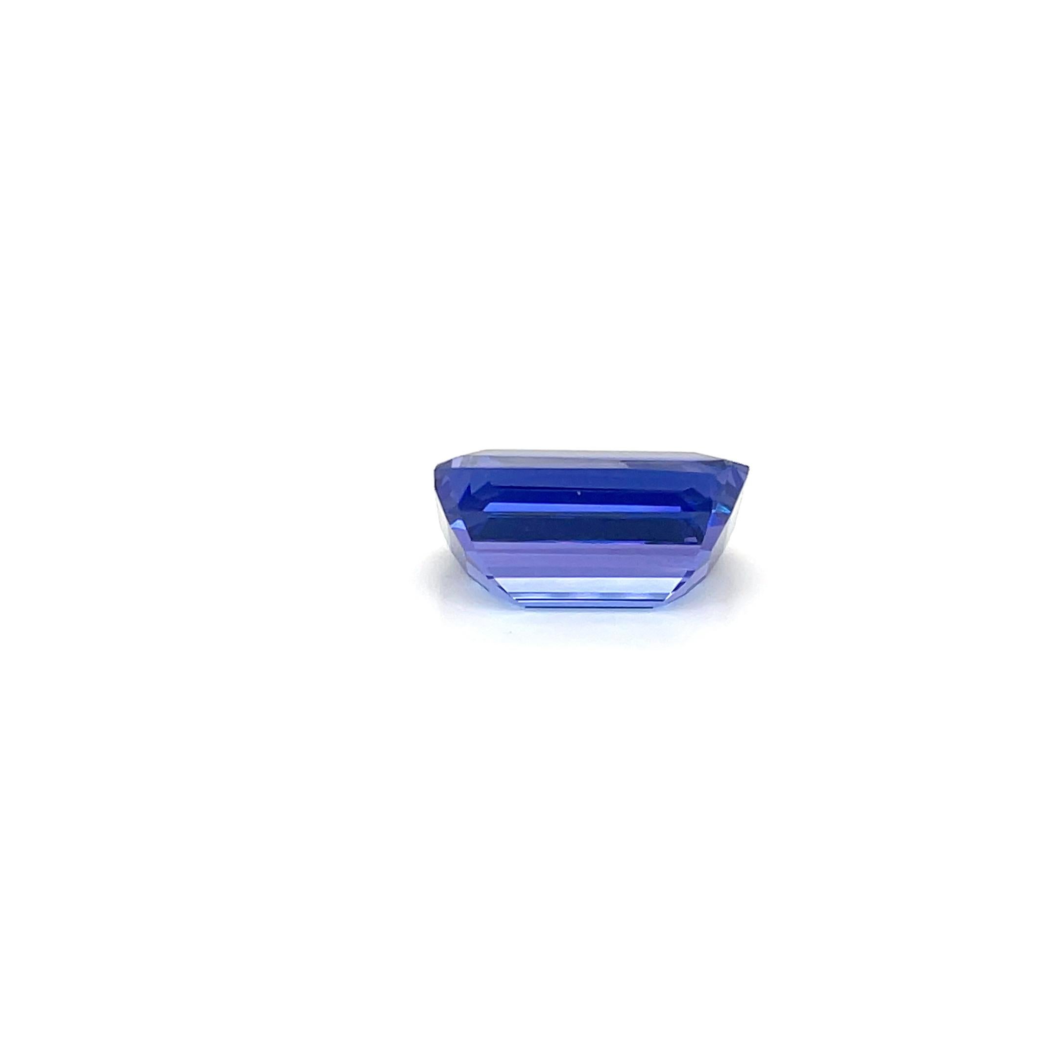 Natural Tanzanite Emerald Cut 20.06 Cts AAAA Color Tanzanite Loose Gemstone im Zustand „Neu“ im Angebot in New York, NY