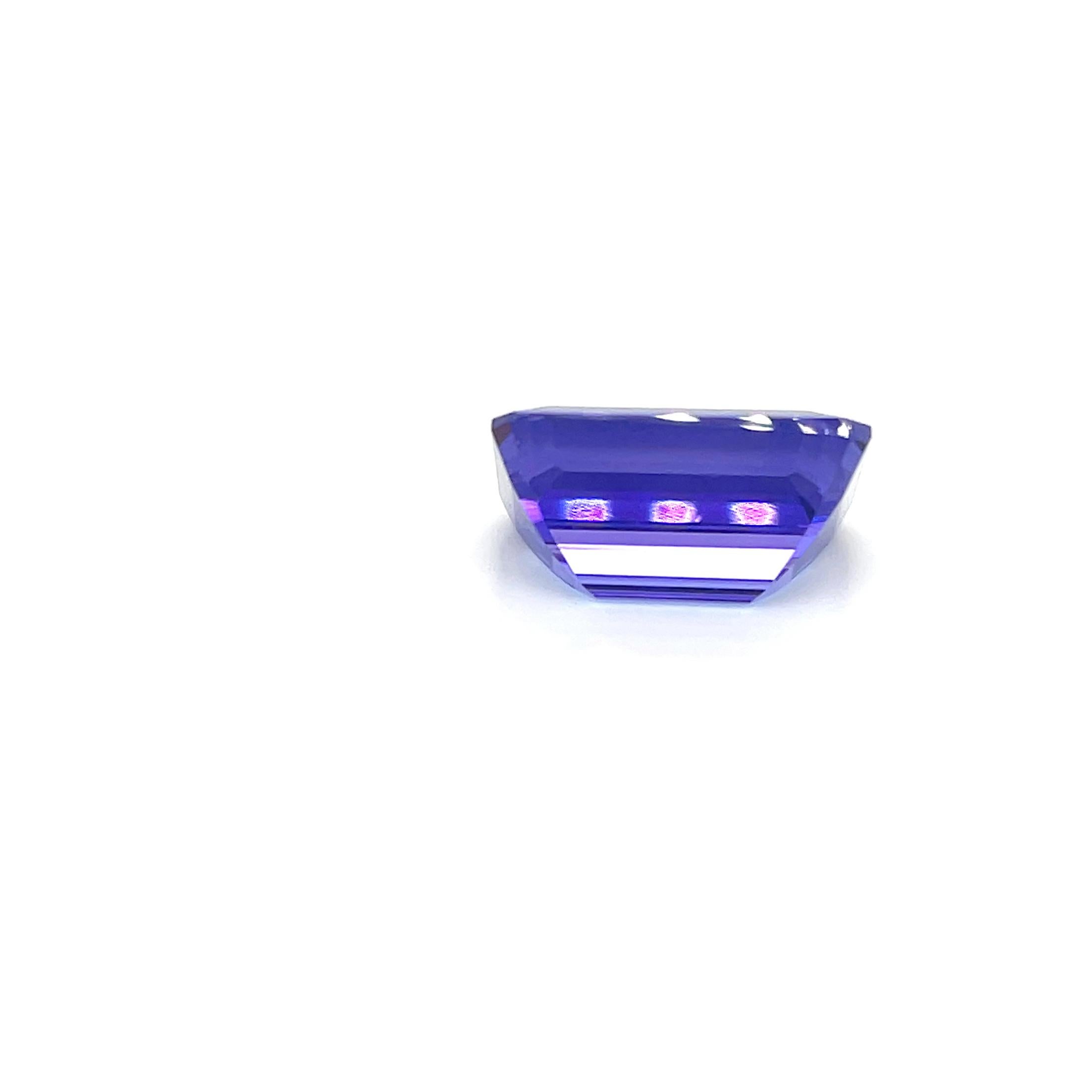 Natural Tanzanite Emerald Cut 20.24 Cts AAAA December Birthstone Loose Gemstone (Smaragdschliff) im Angebot
