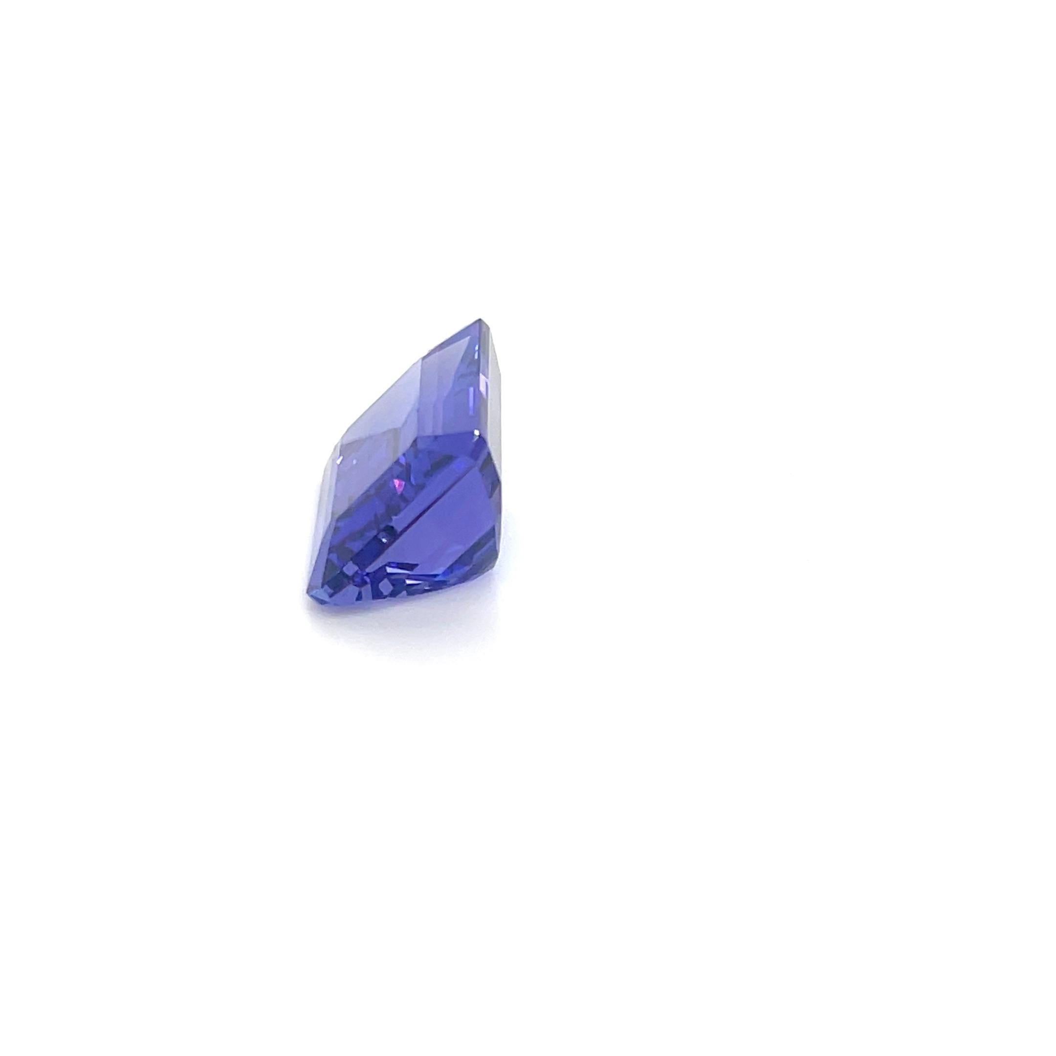 Natural Tanzanite Emerald Cut 20.24 Cts AAAA December Birthstone Loose Gemstone für Damen oder Herren im Angebot