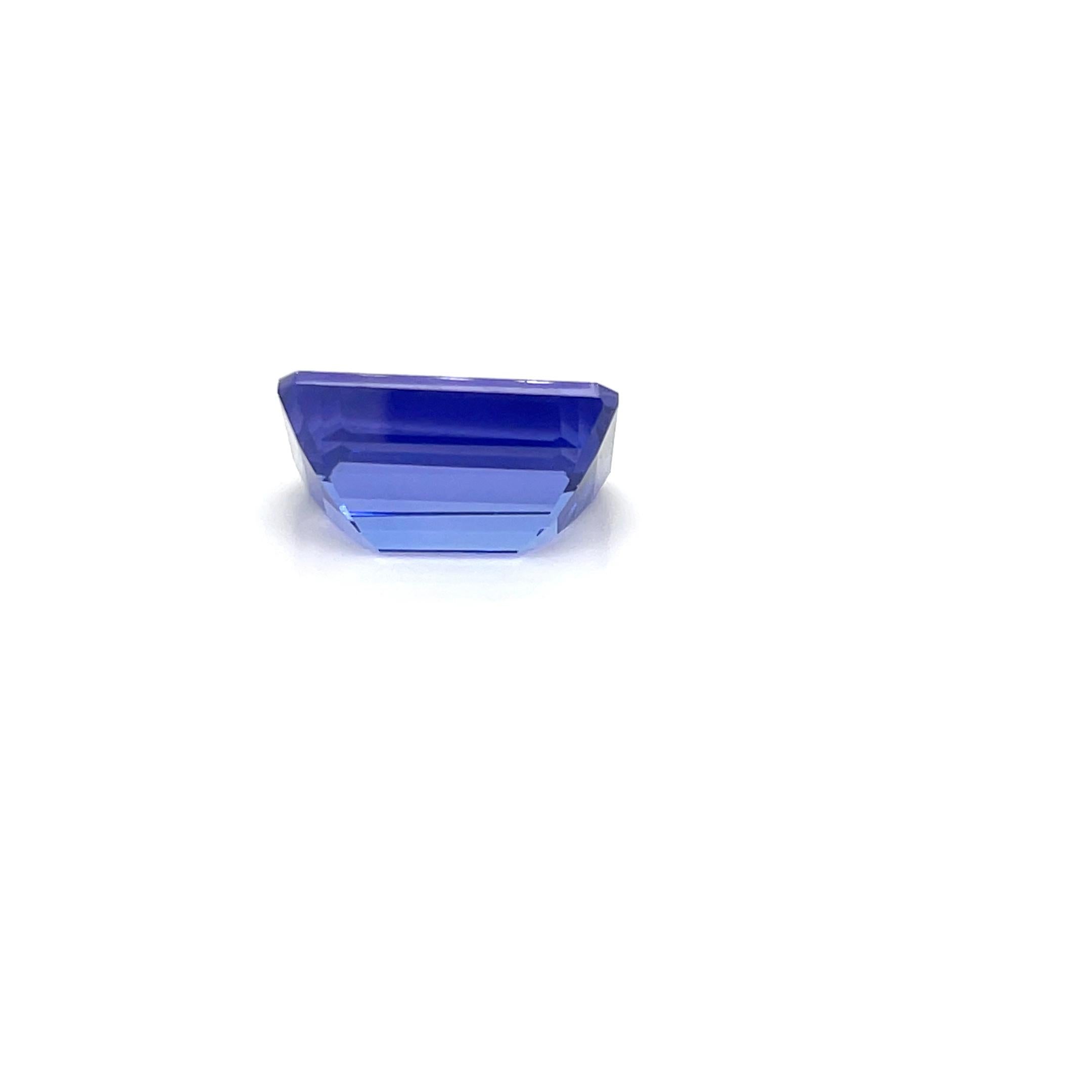 Natural Tanzanite Emerald Cut 20.24 Cts AAAA December Birthstone Loose Gemstone im Angebot 2